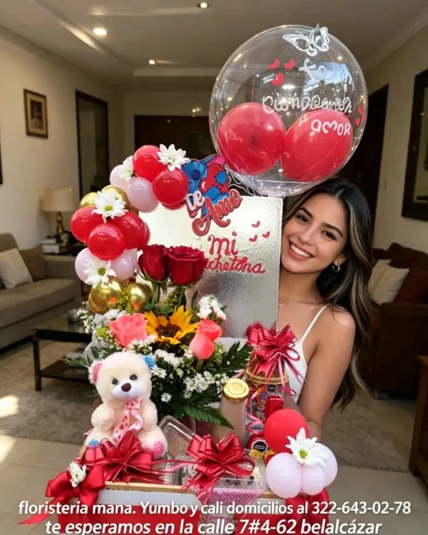 Caja Sorpresa Te Amo con Globo Burbuja