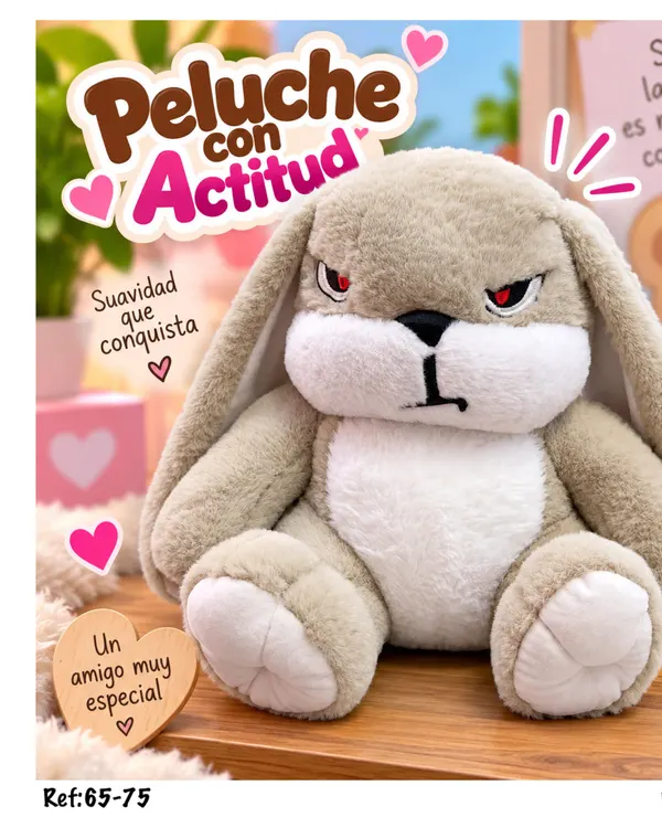 Peluche Conejo con Actitud