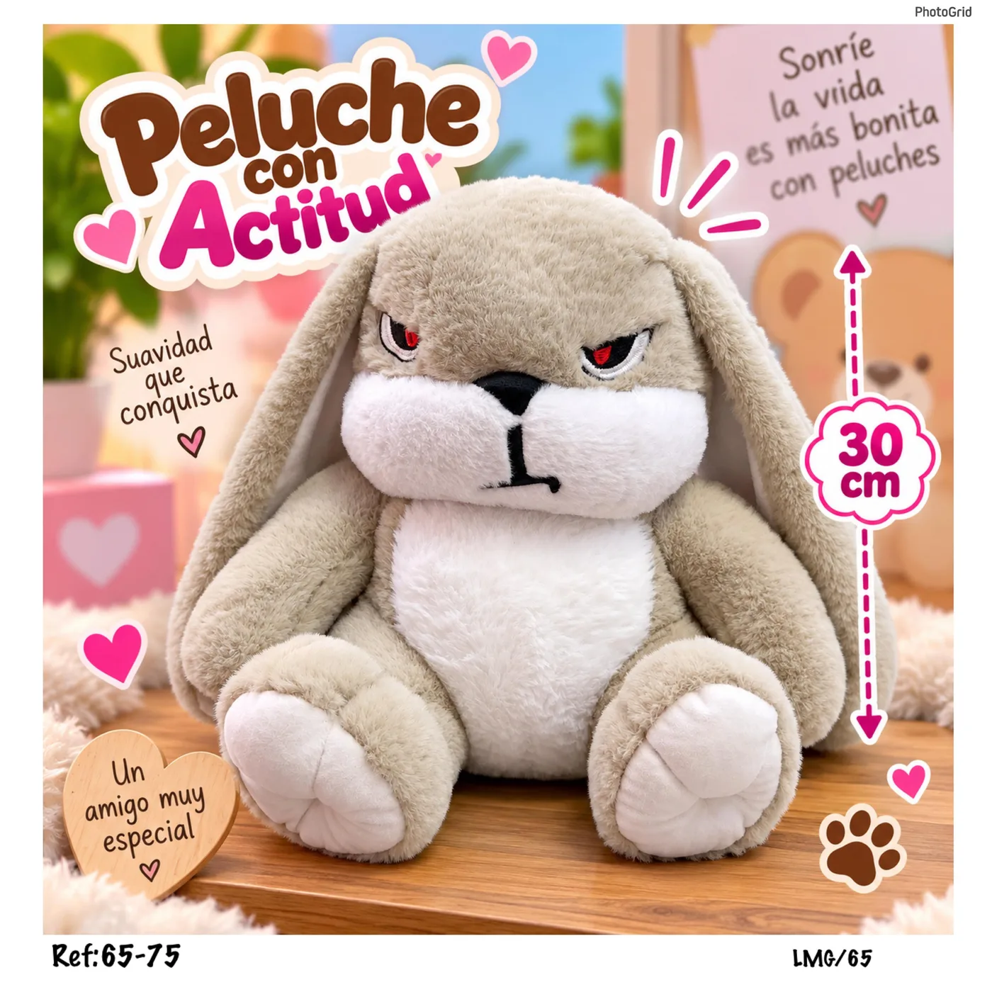 Peluche Conejo con Actitud