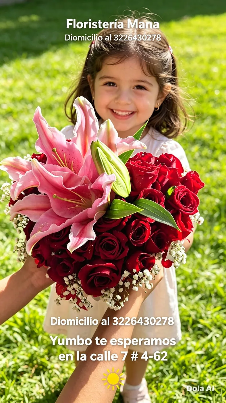 Ramo Lirios y Rosas Rojas